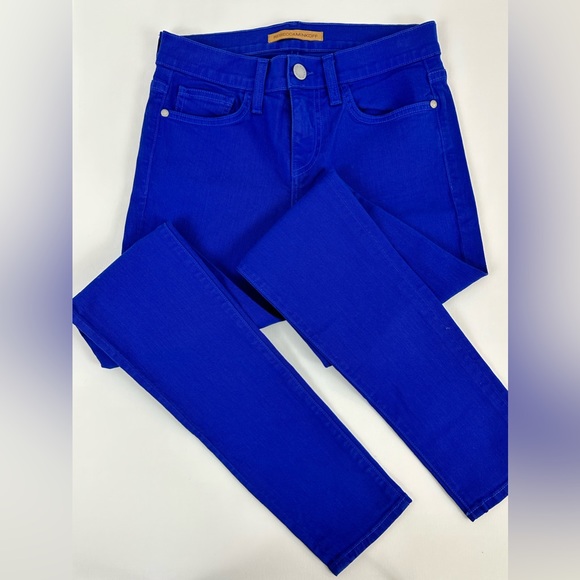 Rebecca Minkoff Cobalt Blue Mid Rise Skinny  Jeans Designer Runway Sampl… - Picture 1 of 7